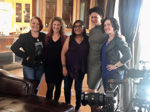 From Left to Right: Ah Warner, Leah Maurer, Madeline Martinez, Sara Batterby with Director Windy Borman. (Photo Credit: Leah Maurer)